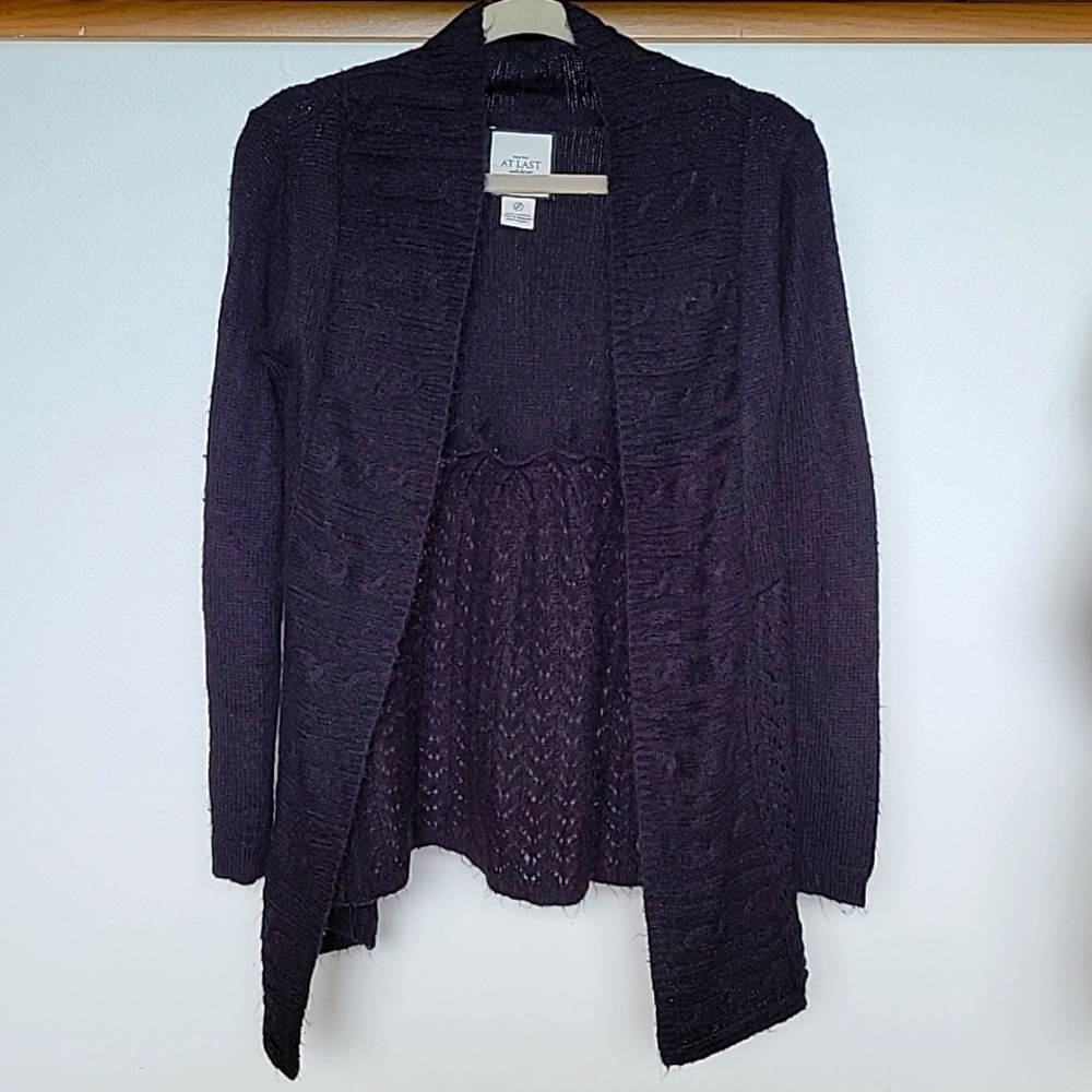 At Last cardigan | Juniors Size Small | Black